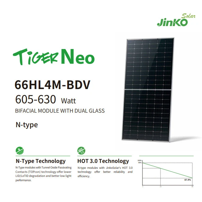 Jinko Solar 66HL4M-BDV 605-630 Watt 615M