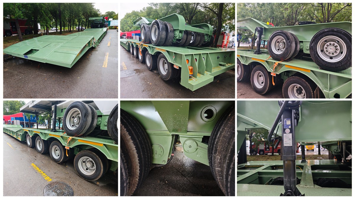 鹅颈式平板半挂