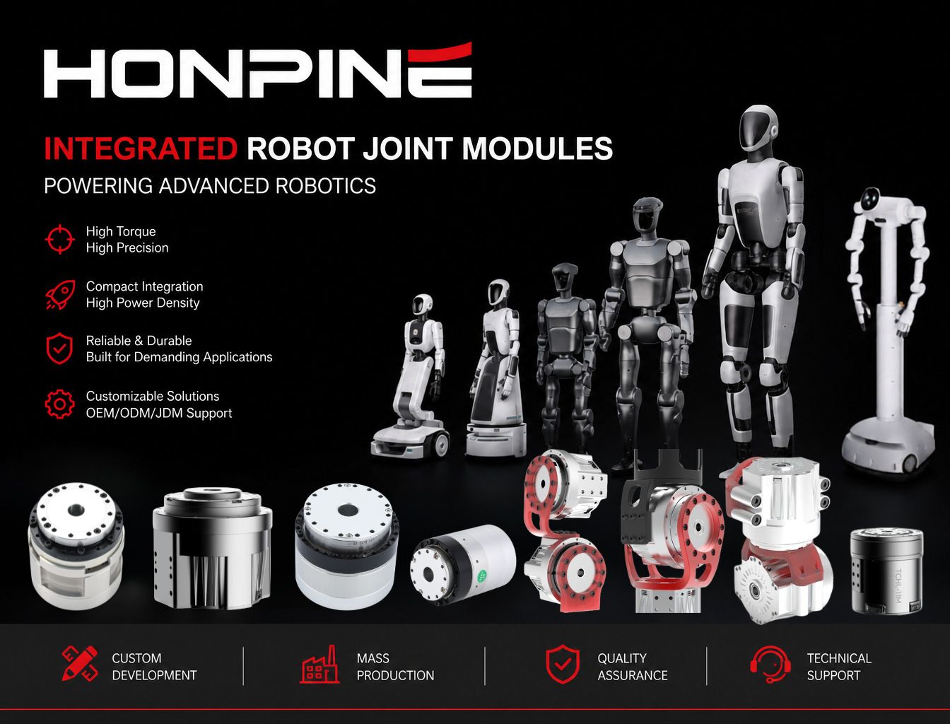 ¿Cómo elegir un fabricante fiable de motores de articulación robótica para robots humanoides?