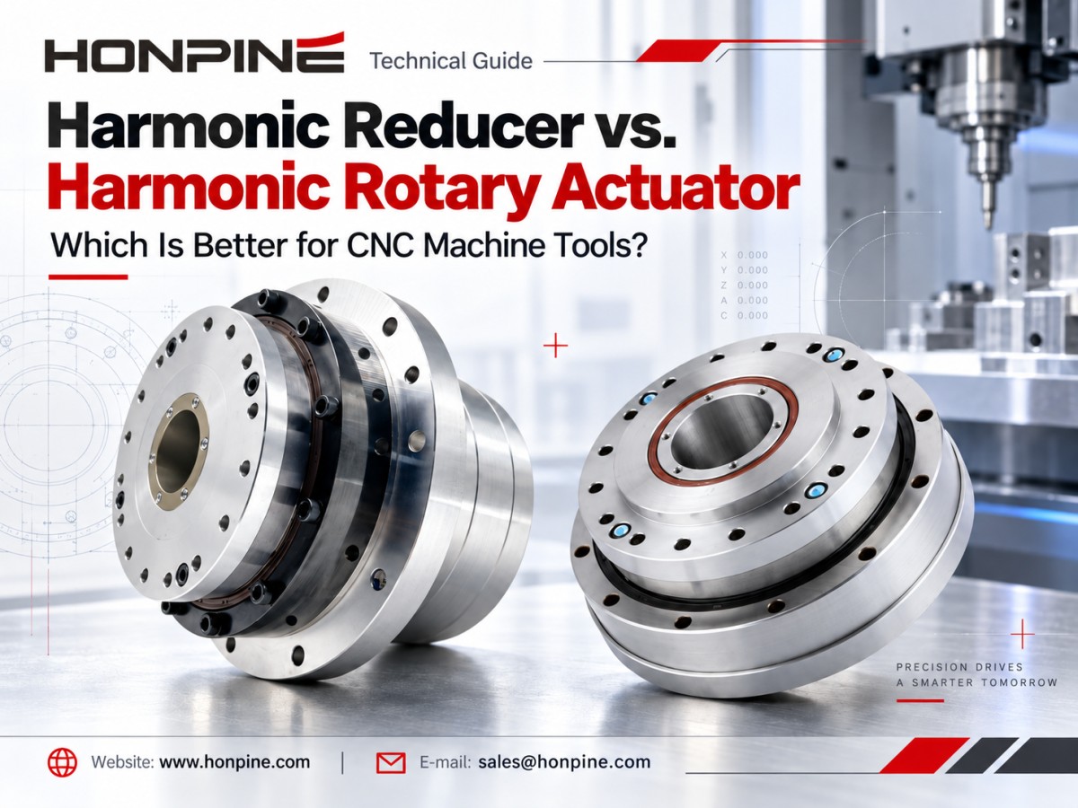 reductor armónico vs. actuador rotativo armónico para máquinas herramienta CNC