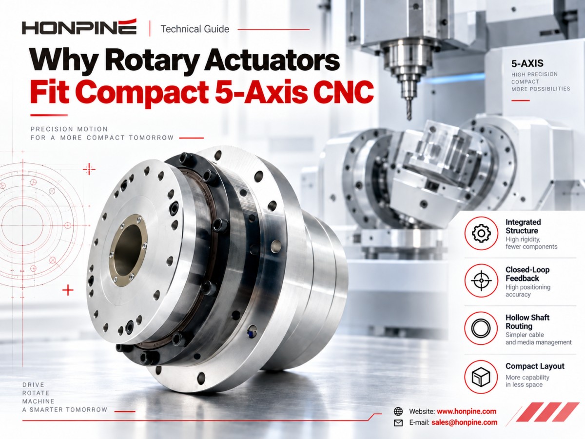 por qué los actuadores rotativos son adecuados para CNC compactos de 5 ejes