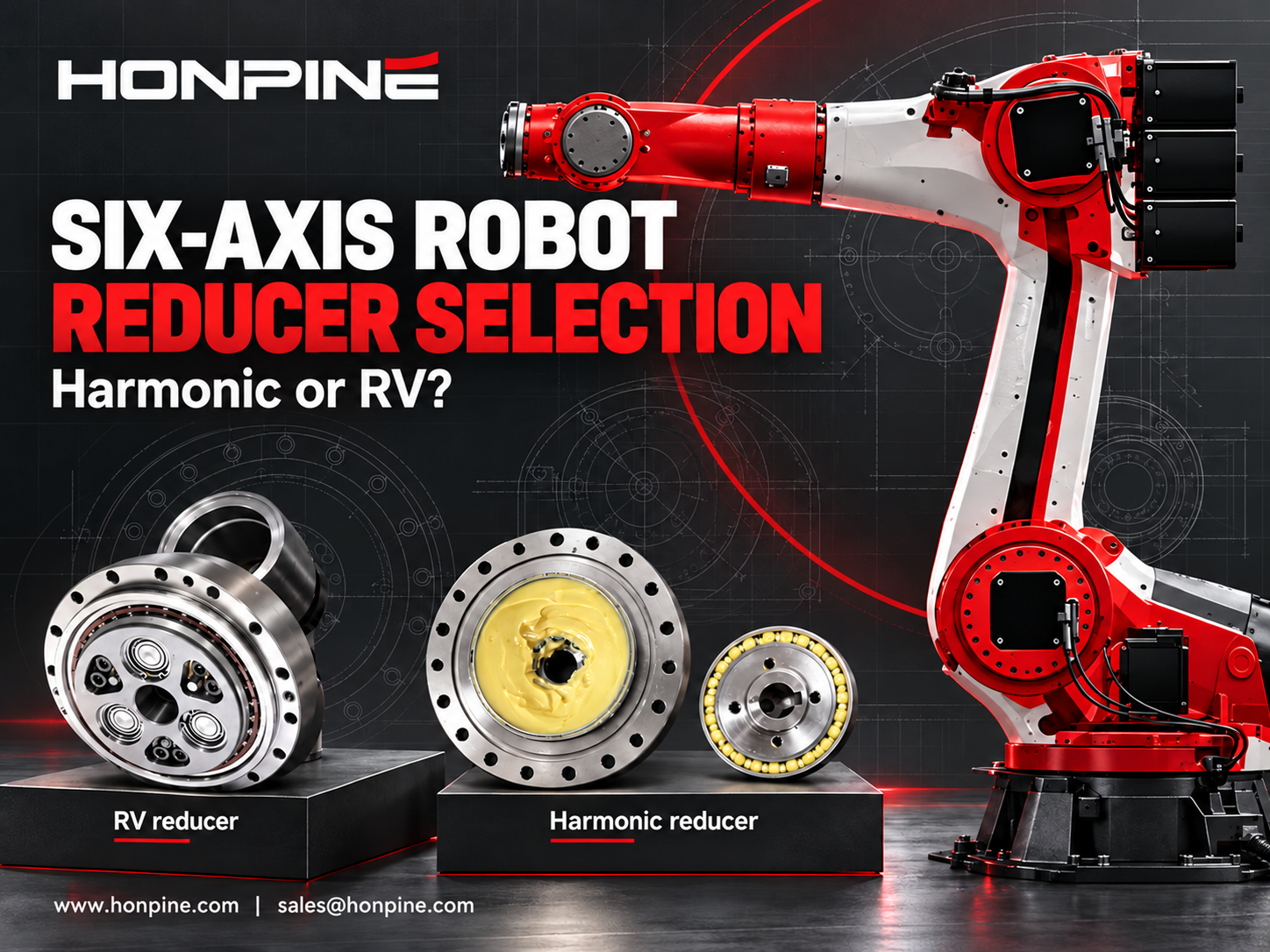 ¿Cómo seleccionar reductores armónicos y RV para cada eje de un robot de seis ejes?