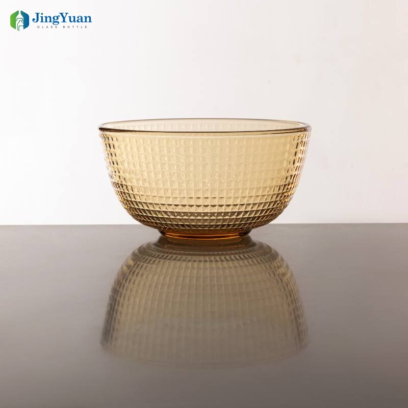硼硅玻璃格纹碗