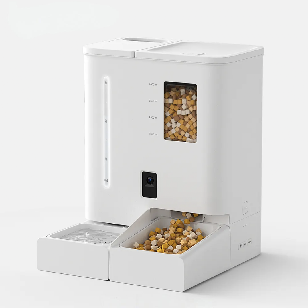 OEM 5L Dry food Smart Feeder+4L Waterer fountain Combo GFD21 Series | IoT Pet Tech Manufacturer