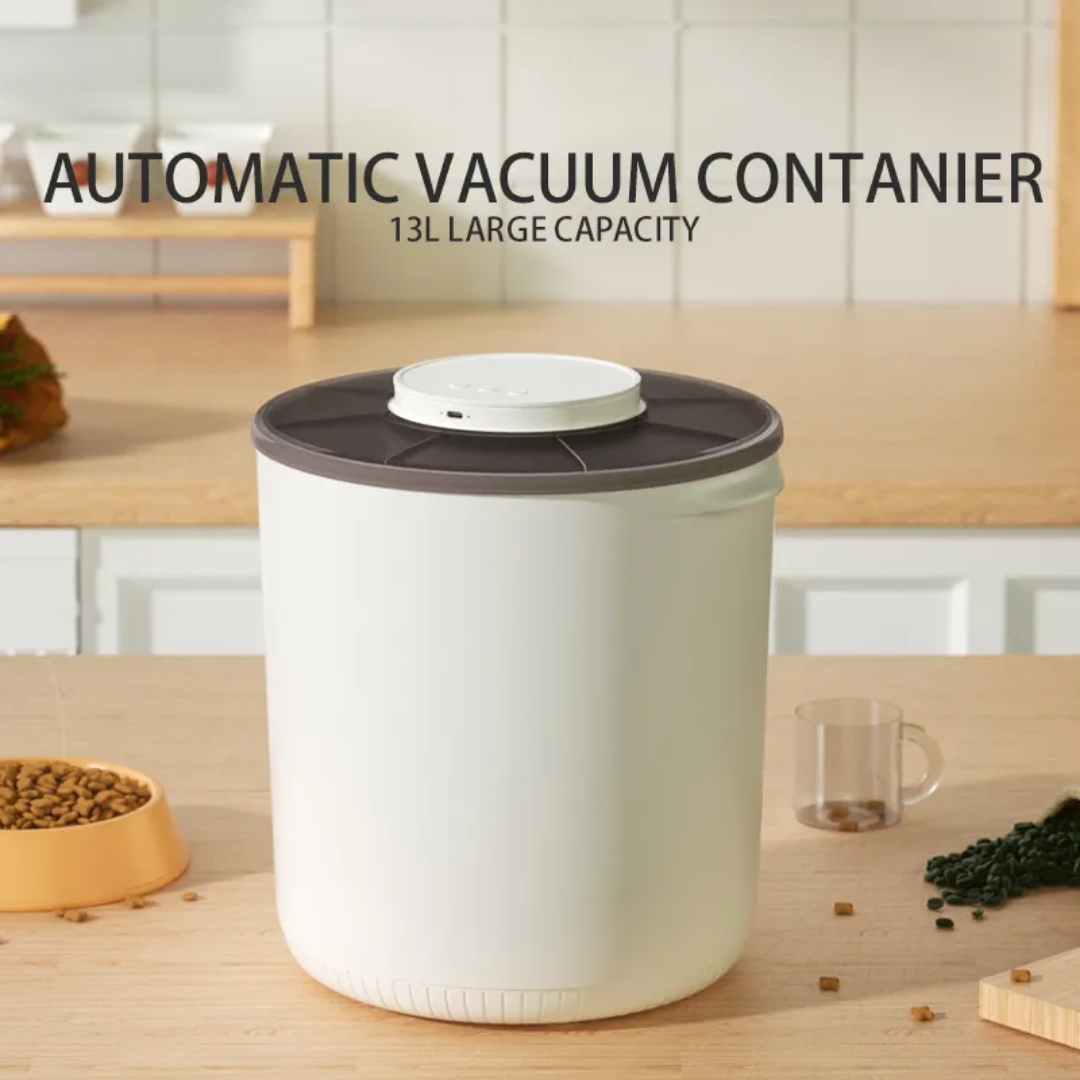 G13L Smart Vacuum-Sealed Pet Food Storage Container (Button & App Control Models) CD30/30B