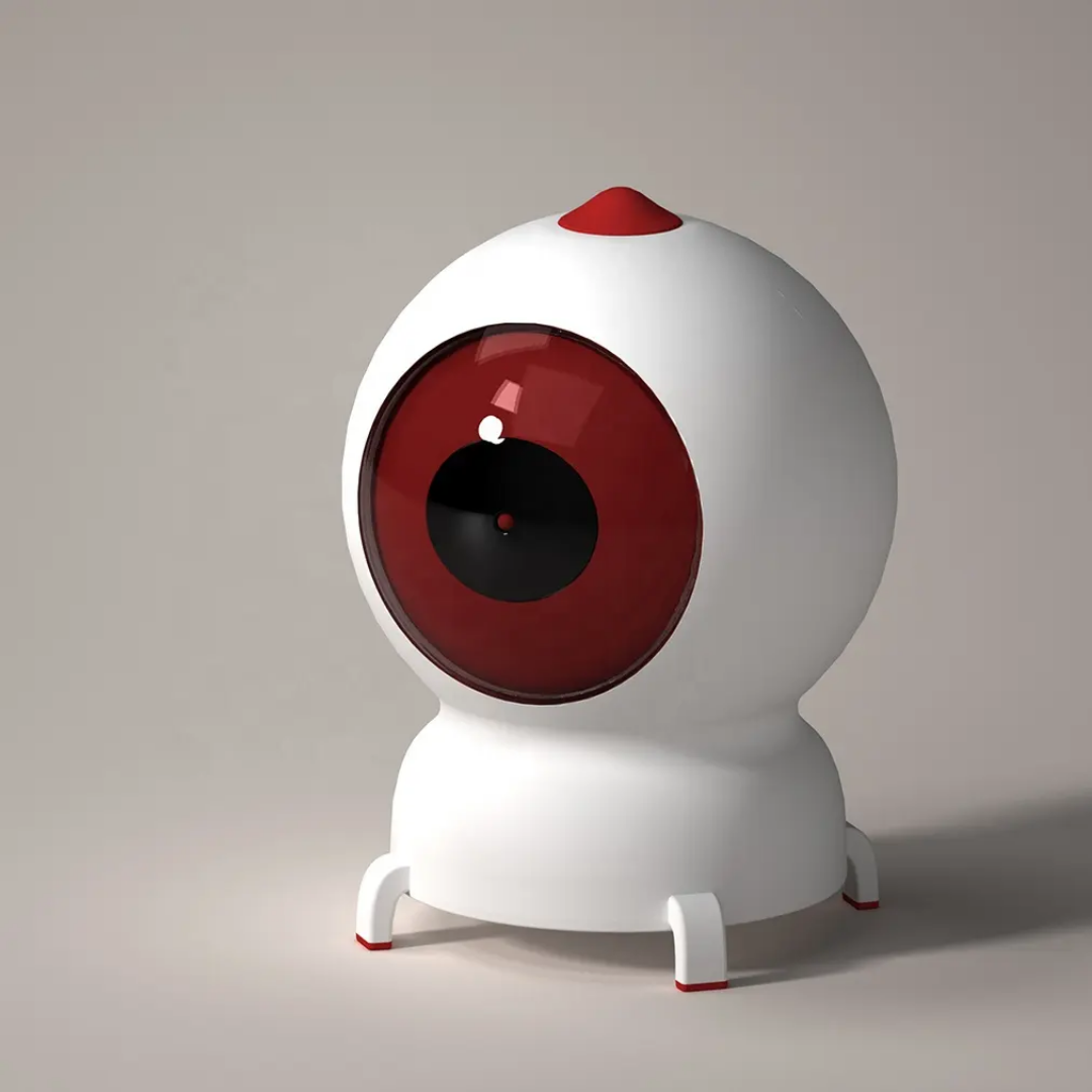 Smart APP-Controlled Laser Cat Toy with Colorful LED Lights GTD70