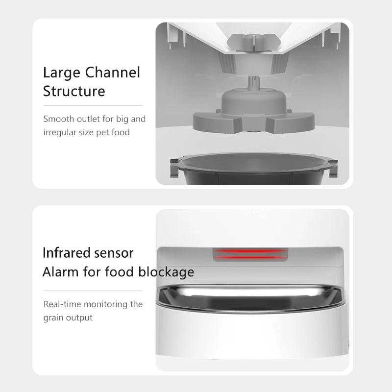 3L Pet Smart Dry Food Dispenser for Dog Cat self-feeding wifi Tuya app remote operation GFD22 Series