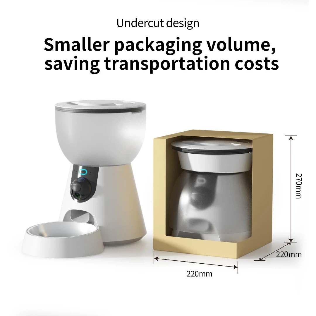 4L Smart Pet Feeder with 3MP Night Vision Camera Dog Cat Dry Food Anti-Jam Dispenser GFQ11 Series