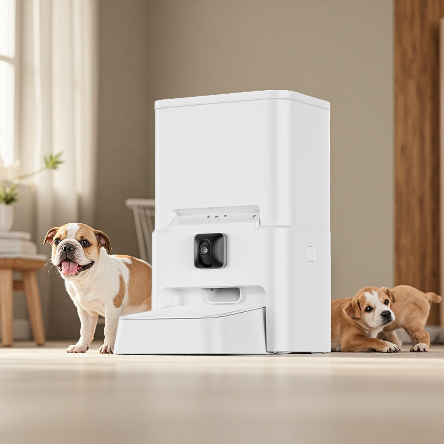 6L 3-12mm kibble pet dry food Smart Feeder with Senser Camera 2.4G/5G dual band WiFi Tuya App Remote Operation GFD24 Series