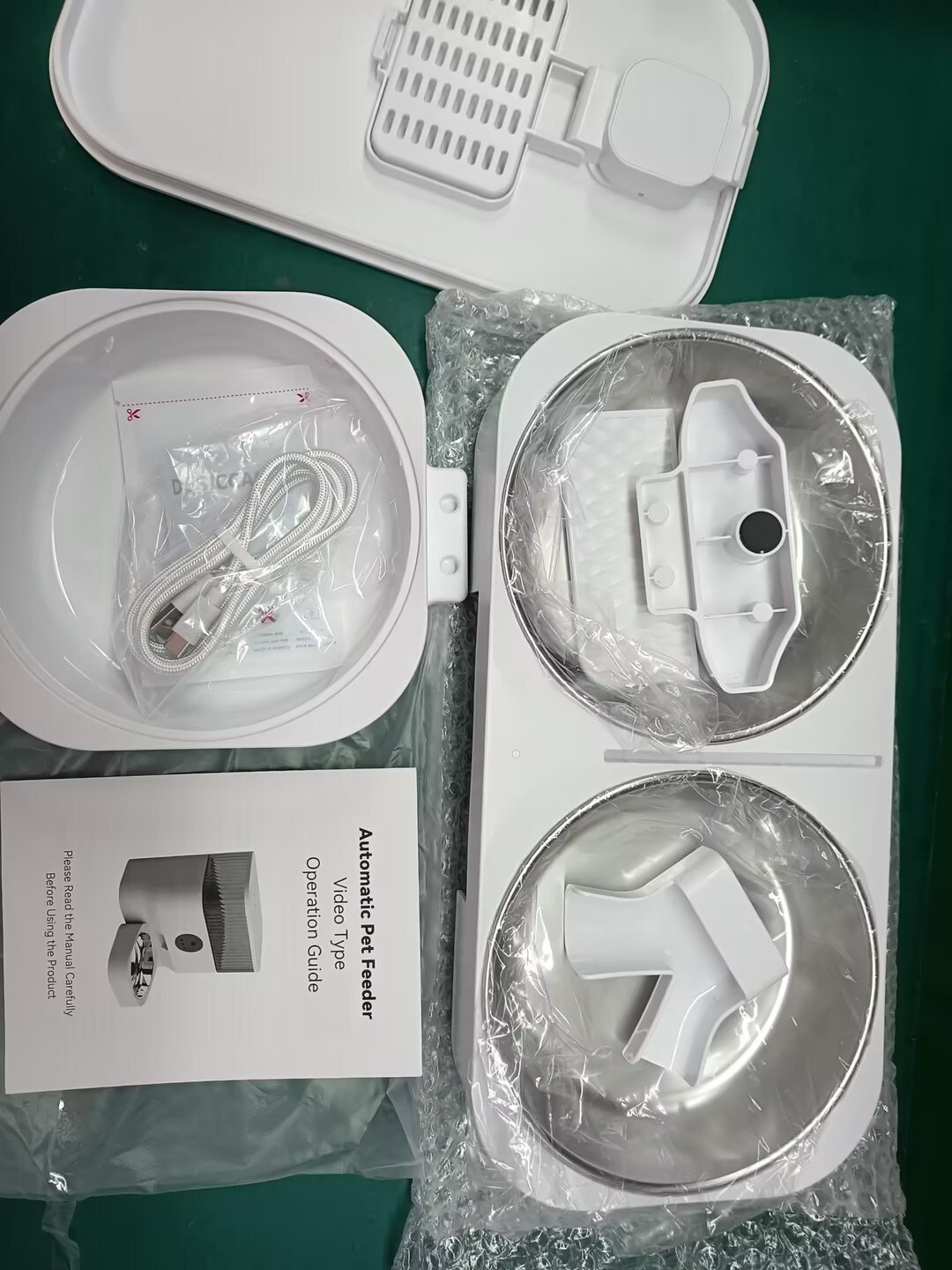 7L Big Capacity Dual Bowl 2 Dog Cat Pets Smart Feeder 1080P Camera Dry Food Single Bowl  GFD25 Series