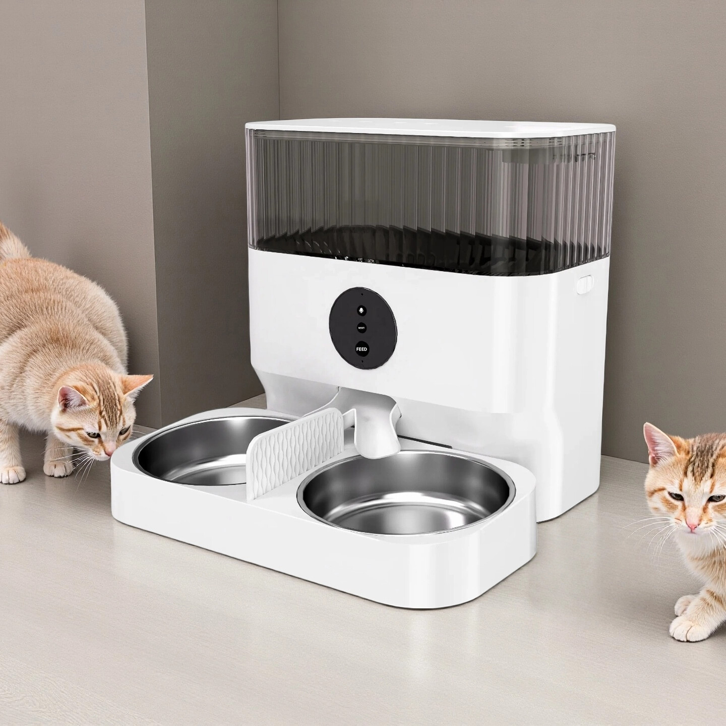 7L Big Capacity Dual Bowl 2 Dog Cat Pets Smart Feeder 1080P Camera Dry Food Single Bowl  GFD25 Series