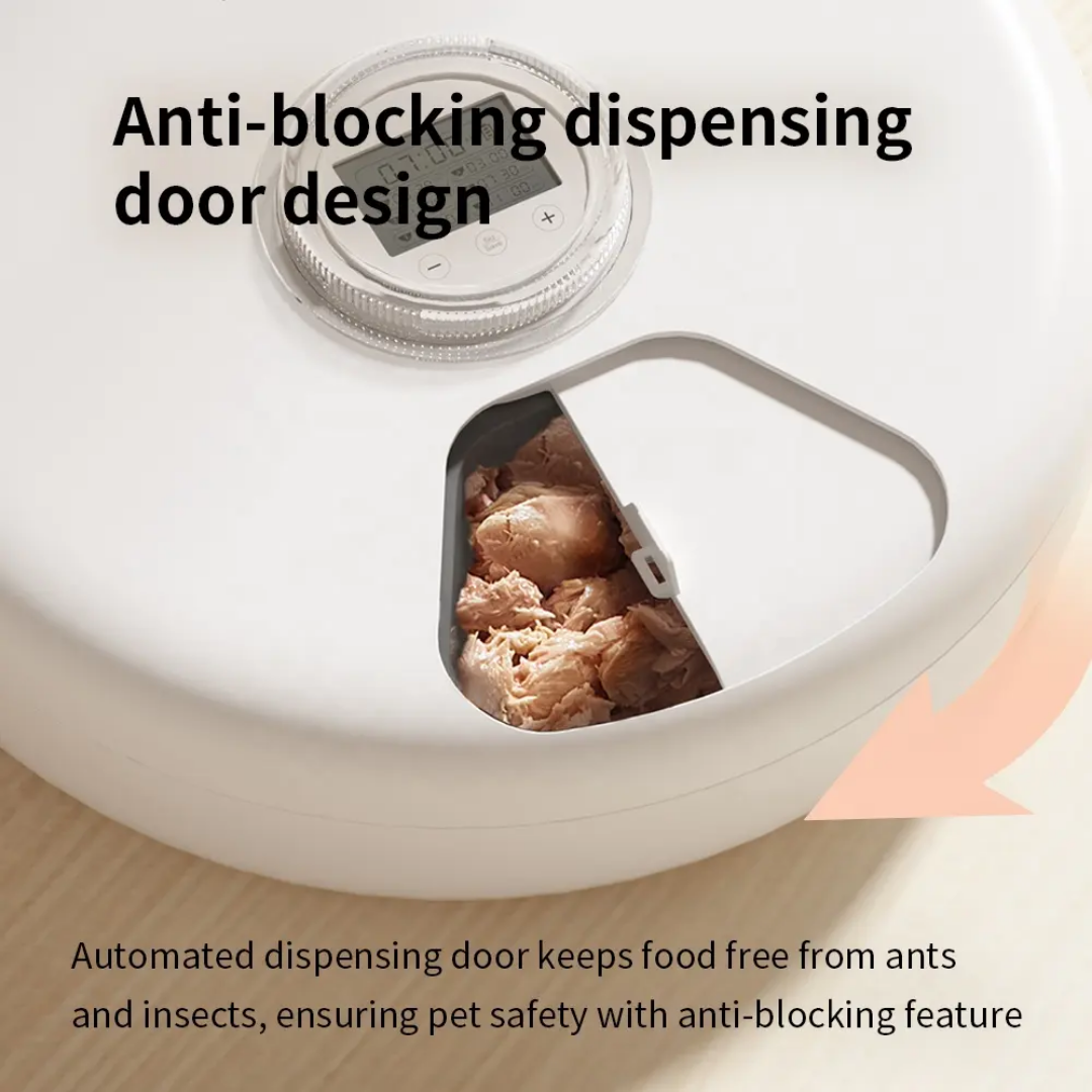 6-Meals Pet Wet Food Smart Feeder 12Hours Keep Freshness Multi-Meal Dispenser GFQ14 Series