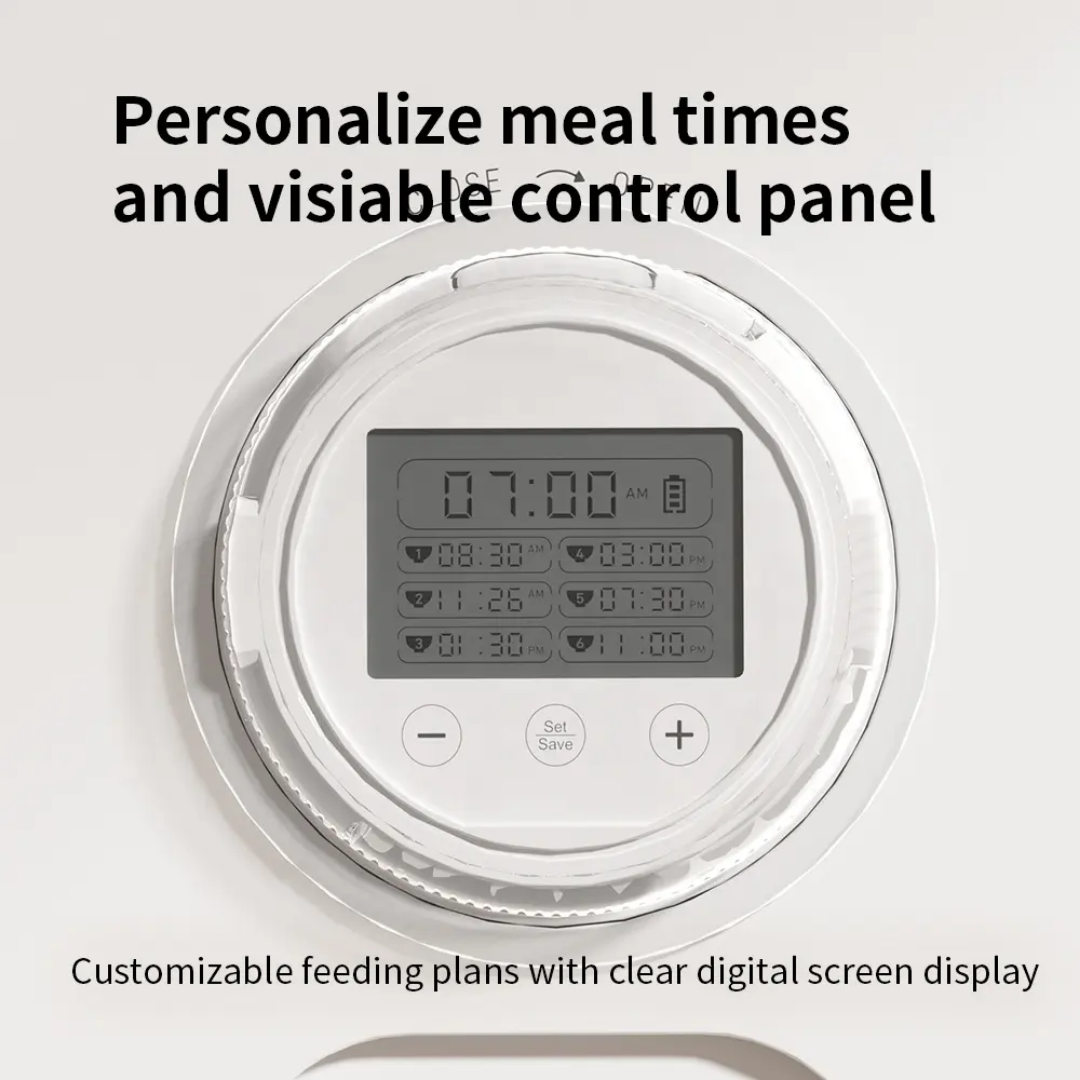 6-Meals Pet Wet Food Smart Feeder 12Hours Keep Freshness Multi-Meal Dispenser GFQ14 Series