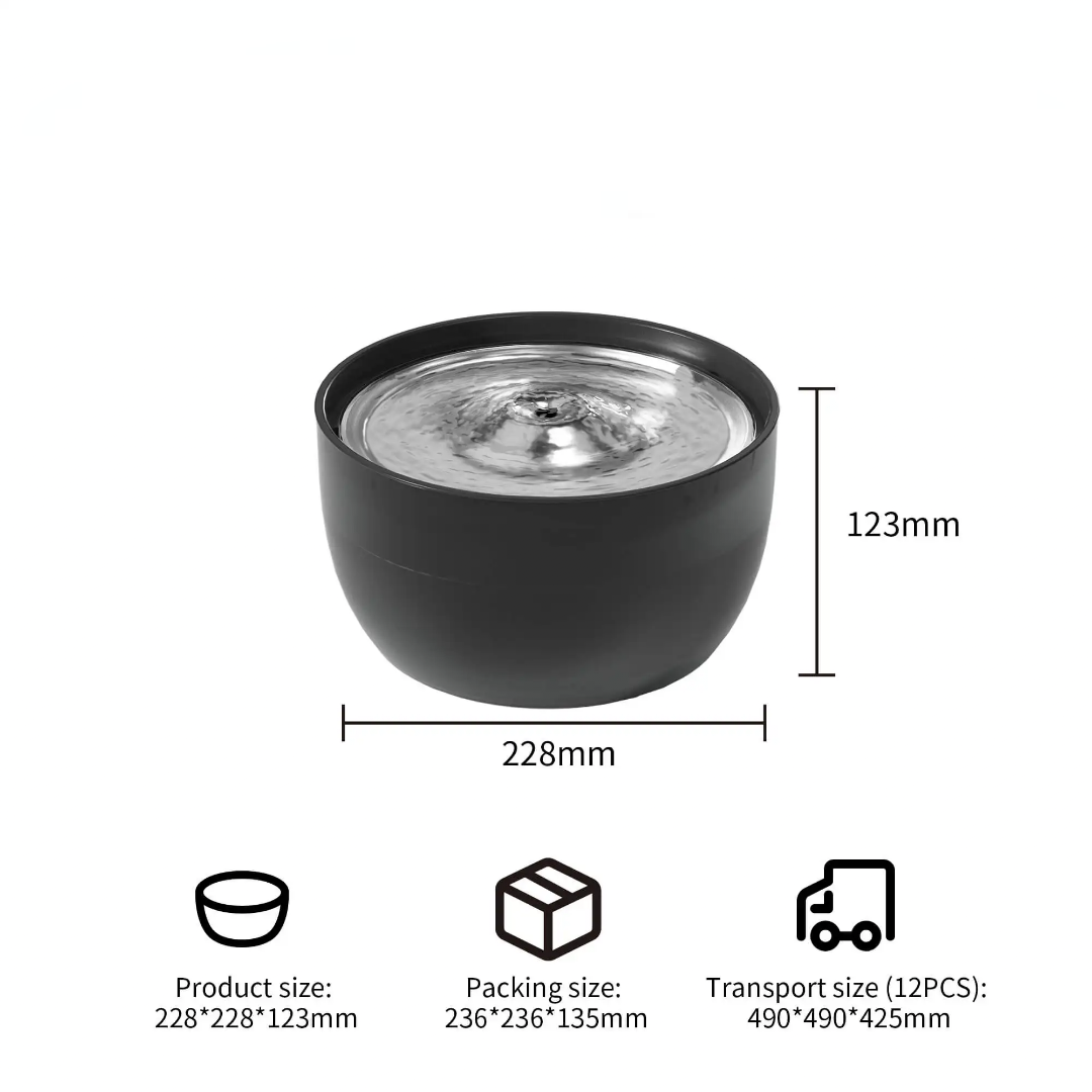 3L Ultra-Quiet Smart Pet Water Fountain with 4-Stage Filtration System | BPA-Free OEM/ODM for Cats & Small Dogs GWQ31