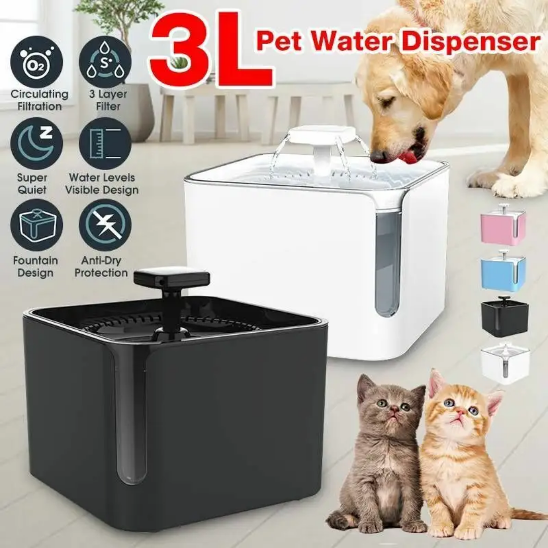 3L Smart Dual-Flow Pet Water Dispenser GWD37 B2B Solutions for Wholesale, Distribution & Retail