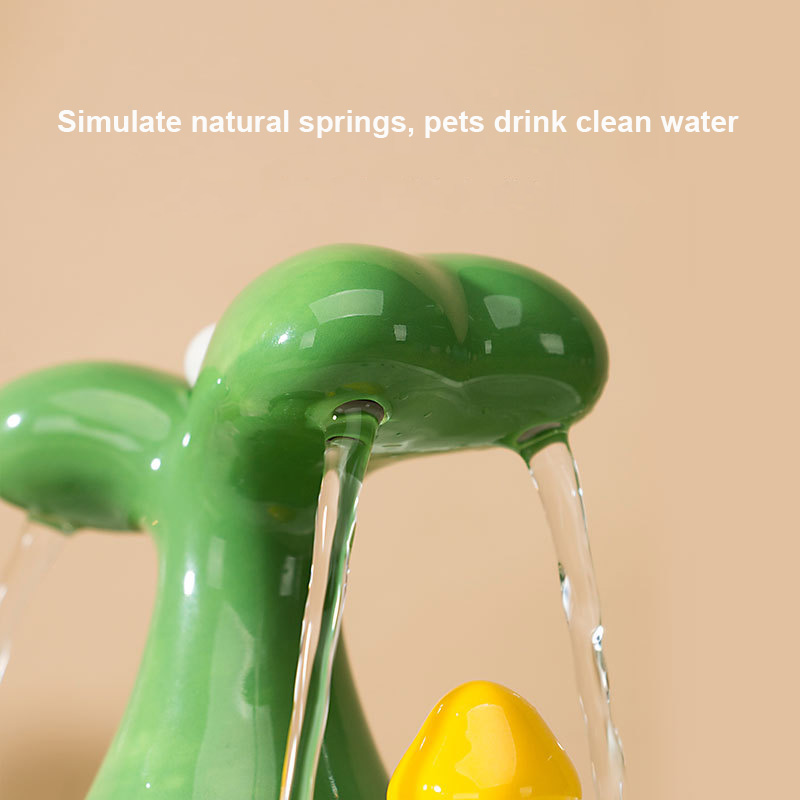 1.5L Ultra-Quiet Ceramic Pet Water Dispenser with 5-Stage Filtration & Heating | BPA-Free OEM/ODM for Veterinary Clinics GWX41