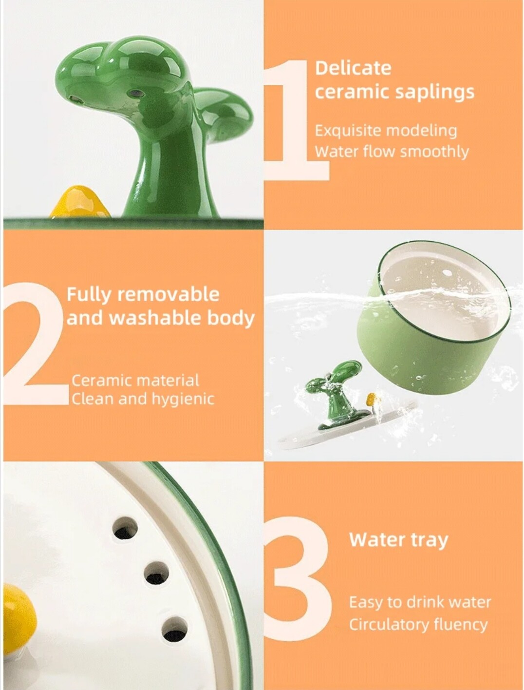 1.5L Ultra-Quiet Ceramic Pet Water Dispenser with 5-Stage Filtration & Heating | BPA-Free OEM/ODM for Veterinary Clinics GWX41