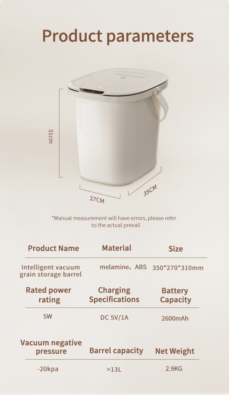 13L+ Smart Vacuum-Sealed Pet Food Storage Container GCC20
