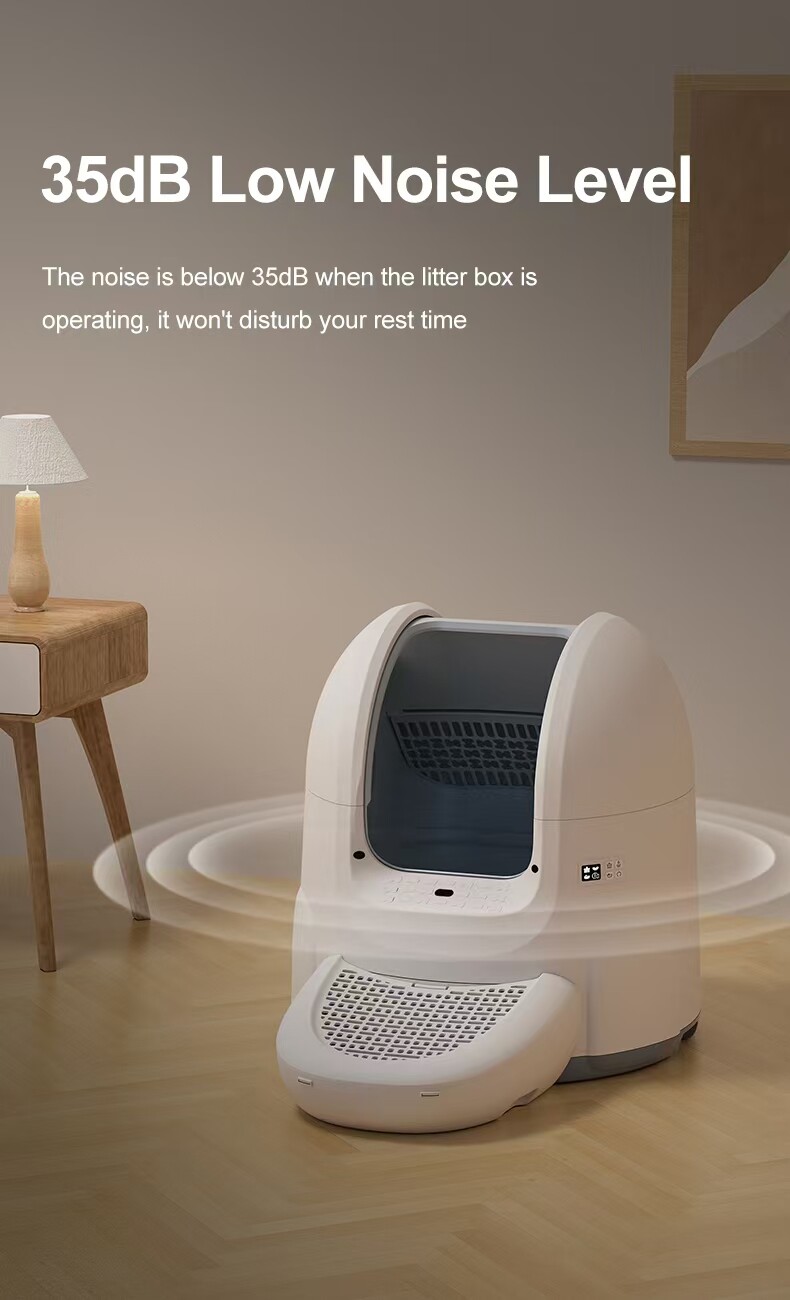 65L Commercial Self-Cleaning Cat Litter Box with TUYA APP Control | | OEM/ODM for Multi-Cat Facilities & Pet Retailers GLW55/55W