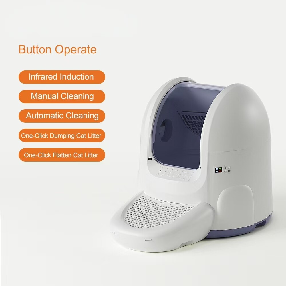 65L Commercial Self-Cleaning Cat Litter Box with TUYA APP Control | | OEM/ODM for Multi-Cat Facilities & Pet Retailers GLW55/55W