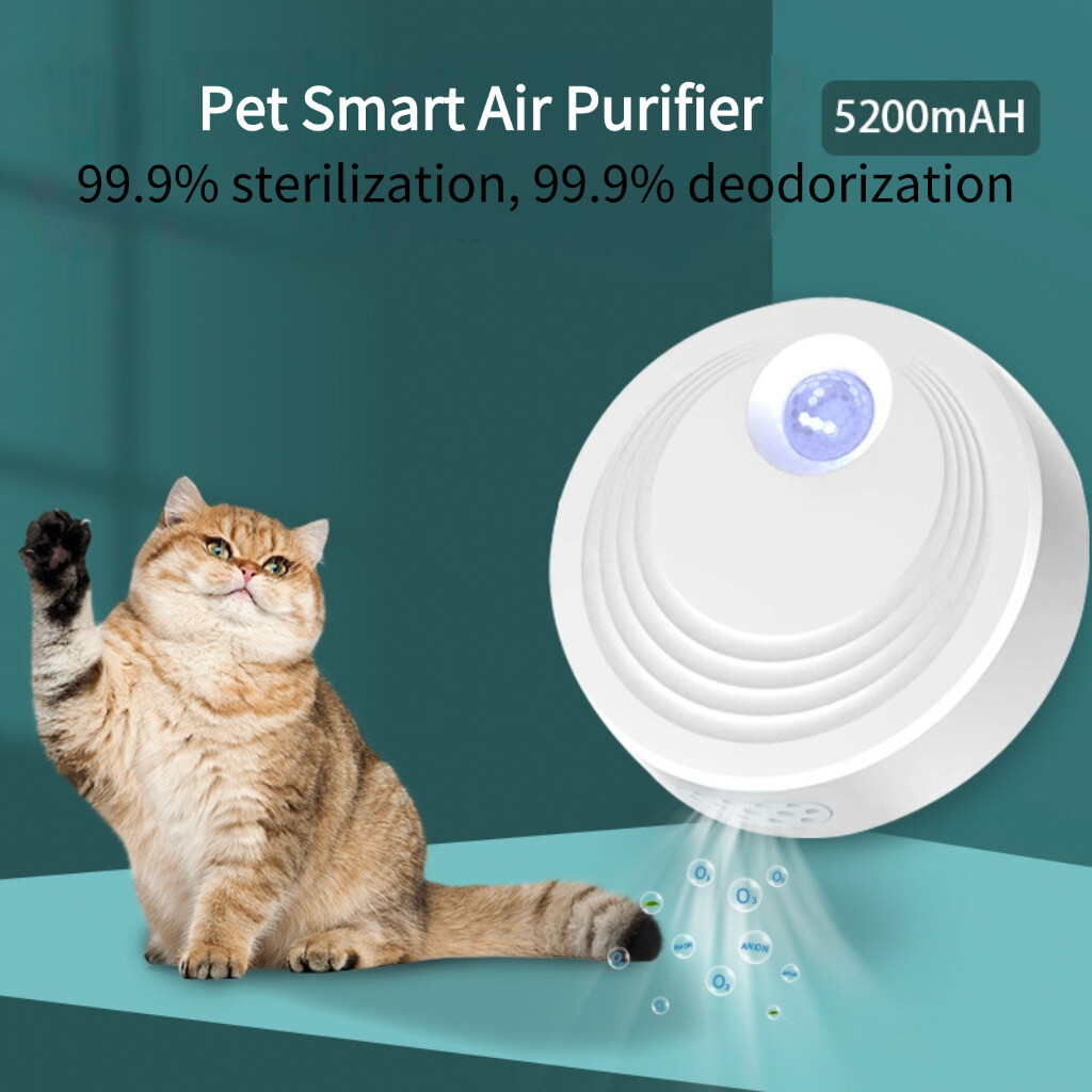 Dual-Battery Smart Pet Odor Eliminator (2600mAh & 5200mAh Models) Air Purifier for Pet Toilet GPC61/ 61P