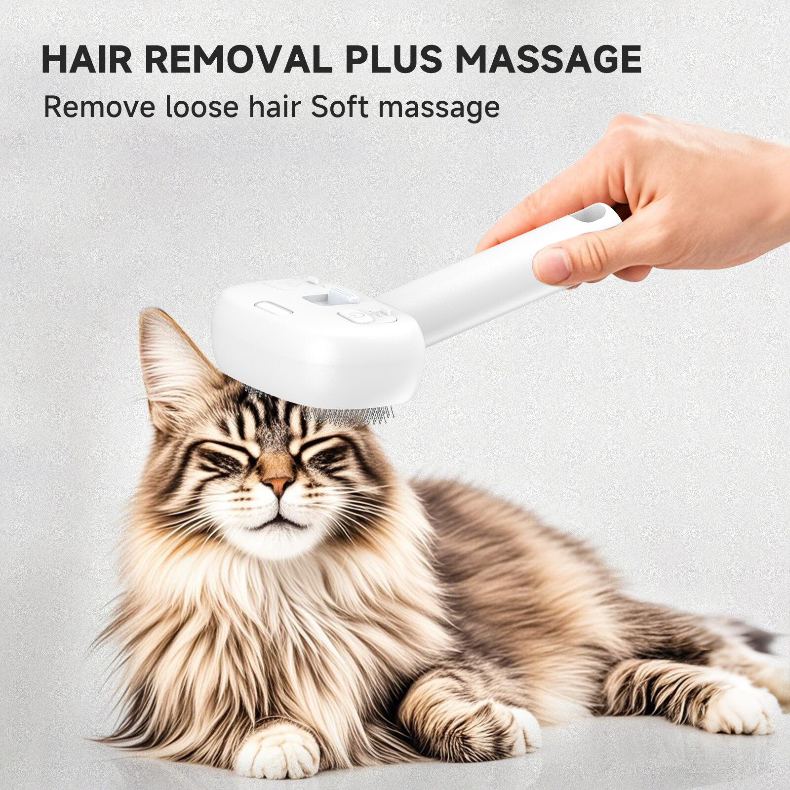 3in1 Smart UV Disinfection & 40ml Spray Pet Grooming Comb Floating Hair Brush with detachable handle storage GBC60