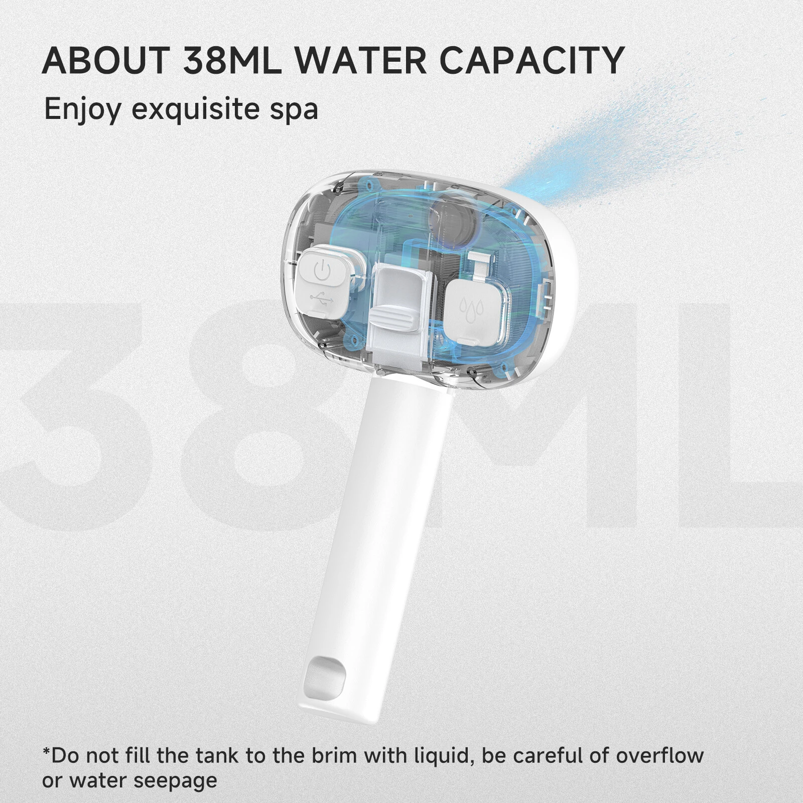 3in1 Smart UV Disinfection & 40ml Spray Pet Grooming Comb Floating Hair Brush with detachable handle storage GBC60