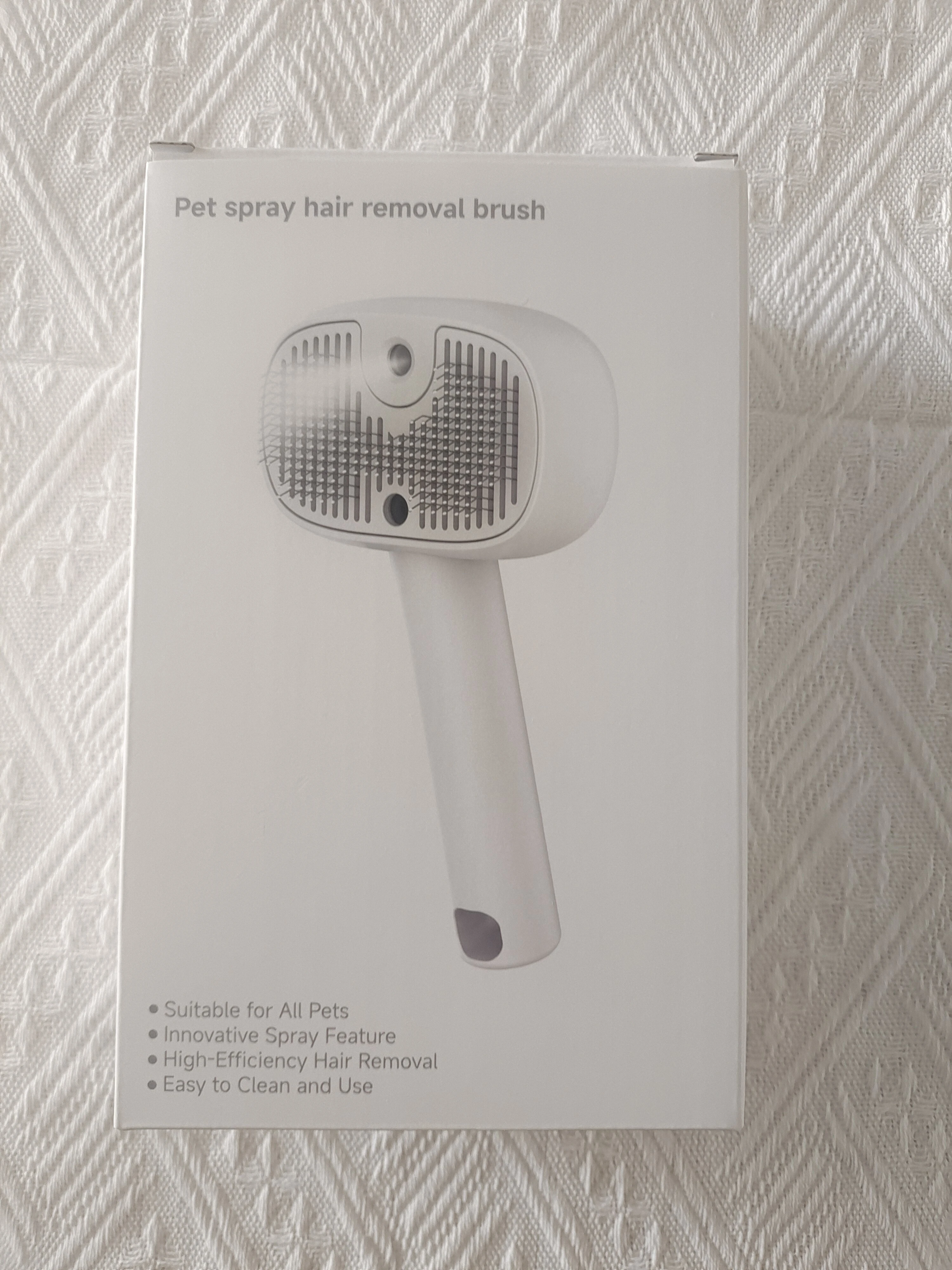 3in1 Smart UV Disinfection & 40ml Spray Pet Grooming Comb Floating Hair Brush with detachable handle storage GBC60