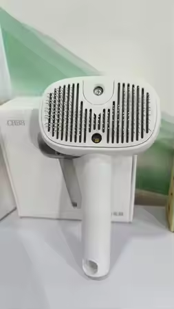 3in1 Smart UV Disinfection & 40ml Spray Pet Grooming Comb Floating Hair Brush with detachable handle storage GBC60