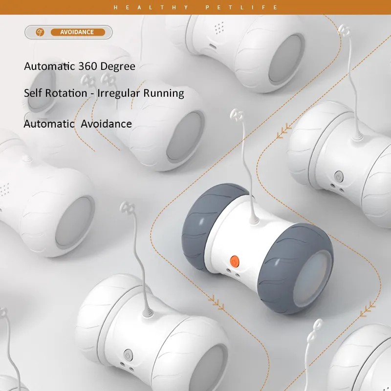 AI-Powered Interactive Pet Toy with Smart Obstacle Avoidance GTD75