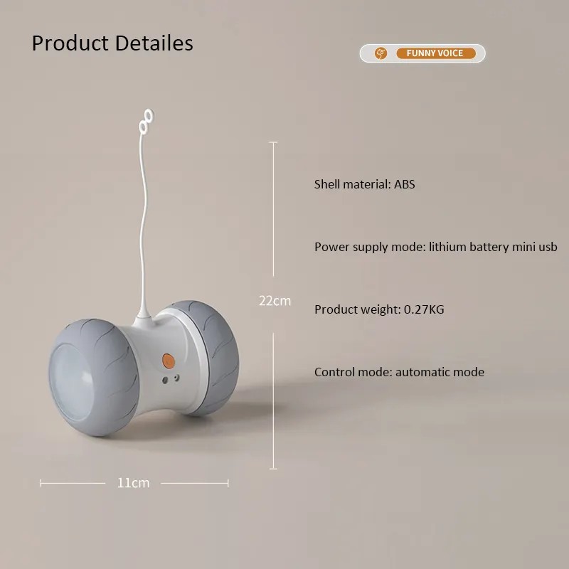 AI-Powered Interactive Pet Toy with Smart Obstacle Avoidance GTD75