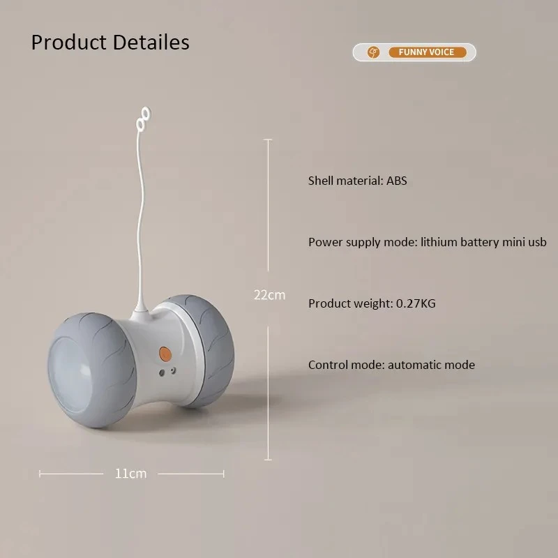 AI-Powered Interactive Pet Toy with Smart Obstacle Avoidance GTD75