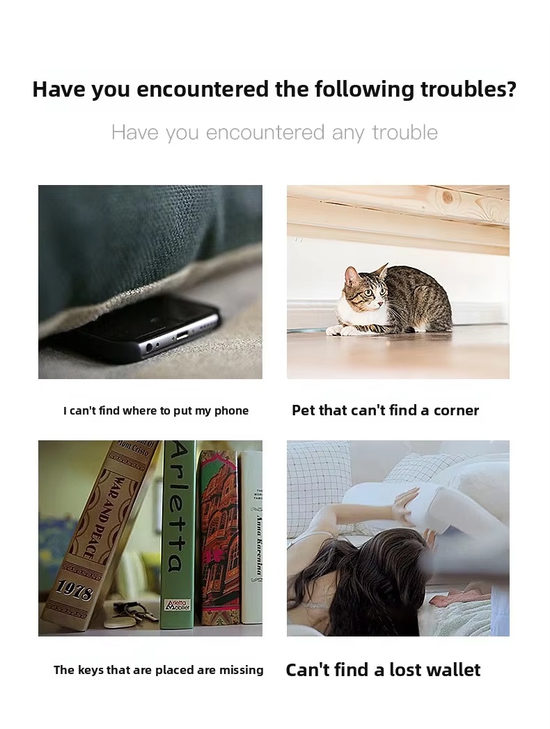 Smart Bluetooth Two-Way Anti-Lost Location Finder for Pets Kids Elders Luggage with Long Battery Life >4 Months