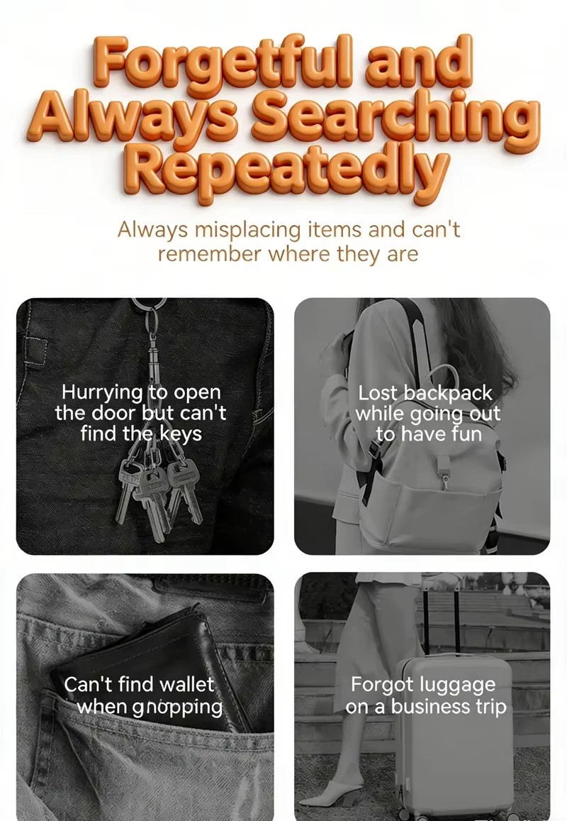 Wholesale OEM Mini Fashion Anti-Lost Item Bluetooth Pet GPS Tracker with Locator Alarm Remote Features for Vehicle and Bag Tracking