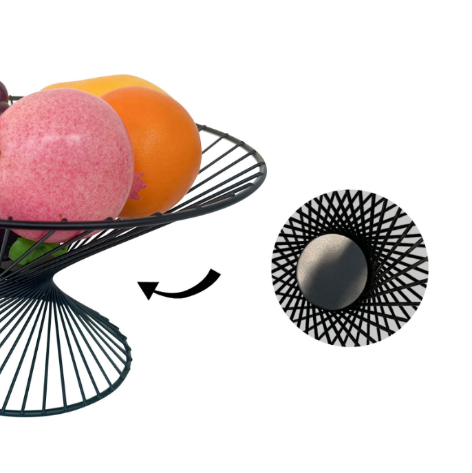 Exquisite Light Luxury Fruit Plate Living Room Creative Simple Home Coffee Table Dried Fruit Candy Snack Storage Basket New Fruit Basket