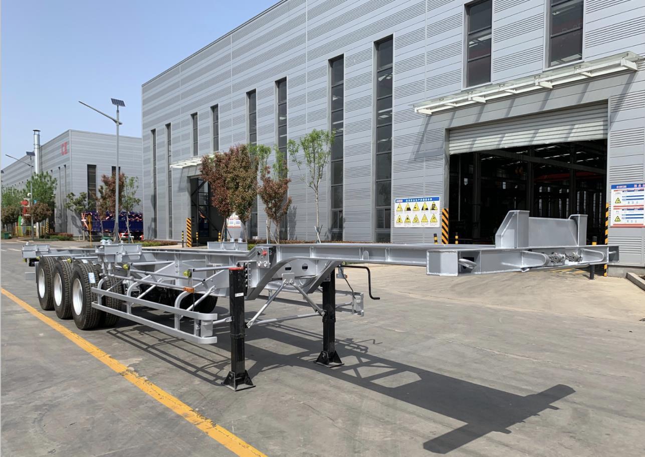 Fabricant de remorque squelette 40ft/Remorque squelette 20 tonnes/Remorque semi-squelette 40ft à vendre