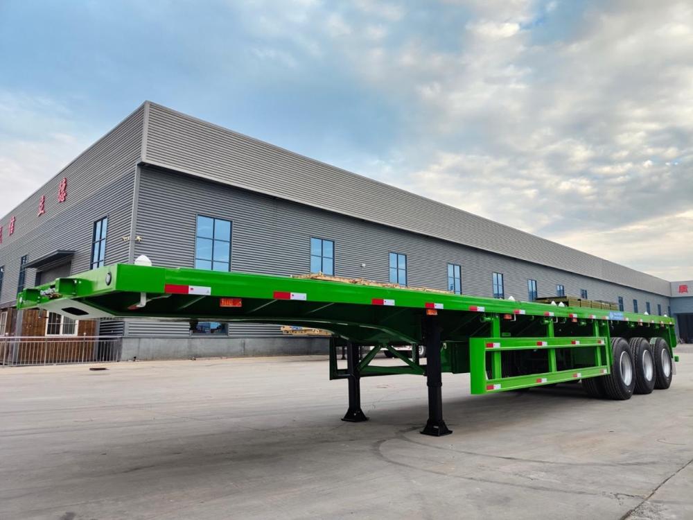 40 feet flatbed Trailer for sale/3 axle flatbed semi Trailer/heavy duty flatbed Trailer manufacturer