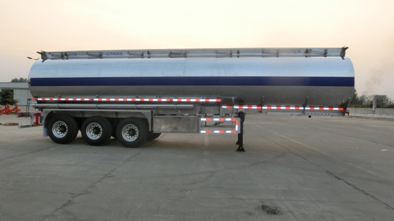 Remorque-citerne à carburant 45000 litres/remorque-citerne à diesel/citerne à huile semi-remorque