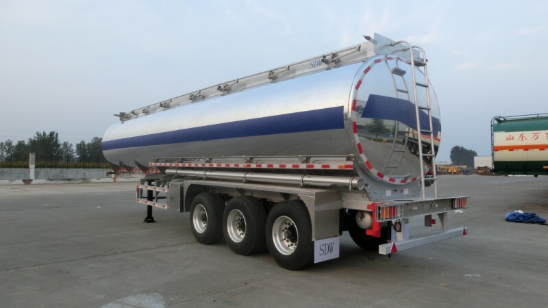 Remorque-citerne à carburant 45000 litres/remorque-citerne à diesel/citerne à huile semi-remorque