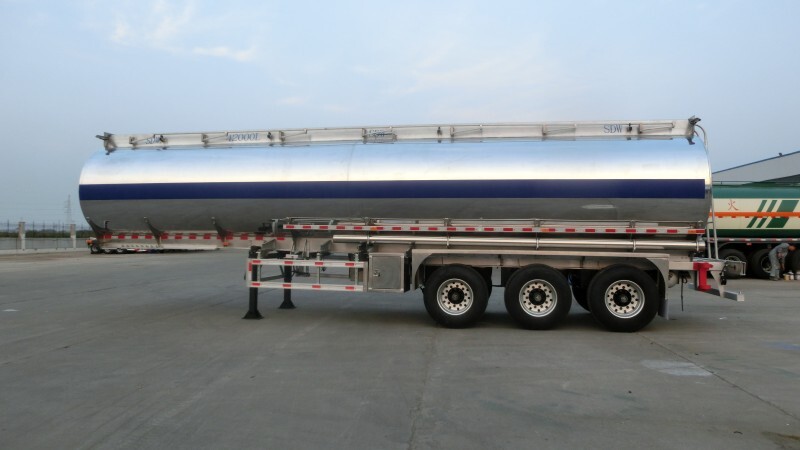 Remorque-citerne à carburant 45000 litres/remorque-citerne à diesel/citerne à huile semi-remorque