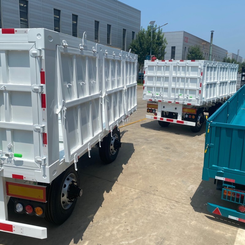 Remorques à benne basculante latérale à vendre/remorque à benne basculante de 70 tonnes/remorque à benne basculante de 80 tonnes fabricant