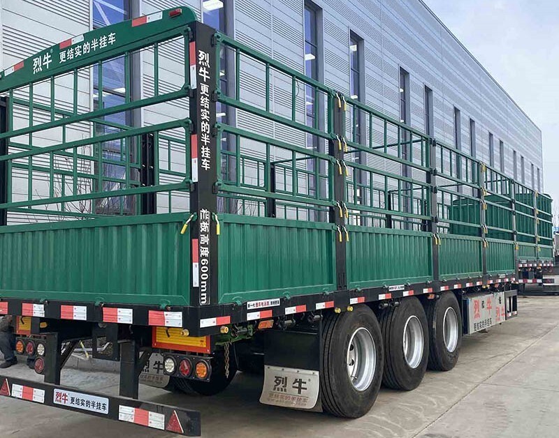 3 axle long Trailer fence/high fence Trailer manufacturer/4 axles fence Trailer for sale