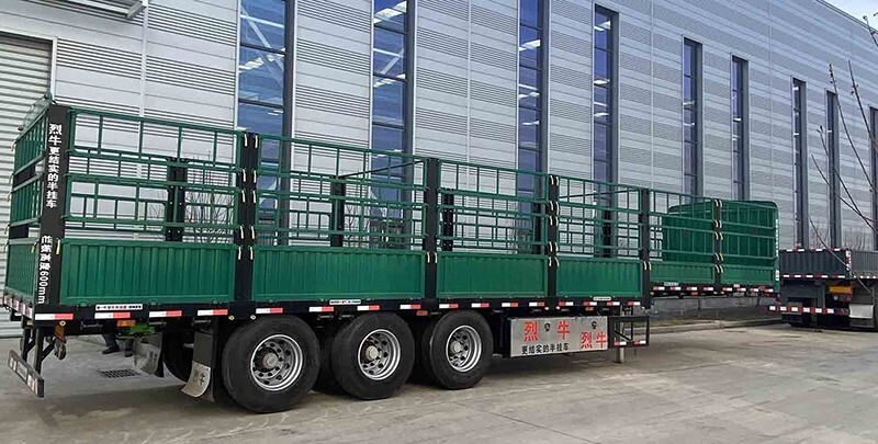 3 axle long Trailer fence/high fence Trailer manufacturer/4 axles fence Trailer for sale