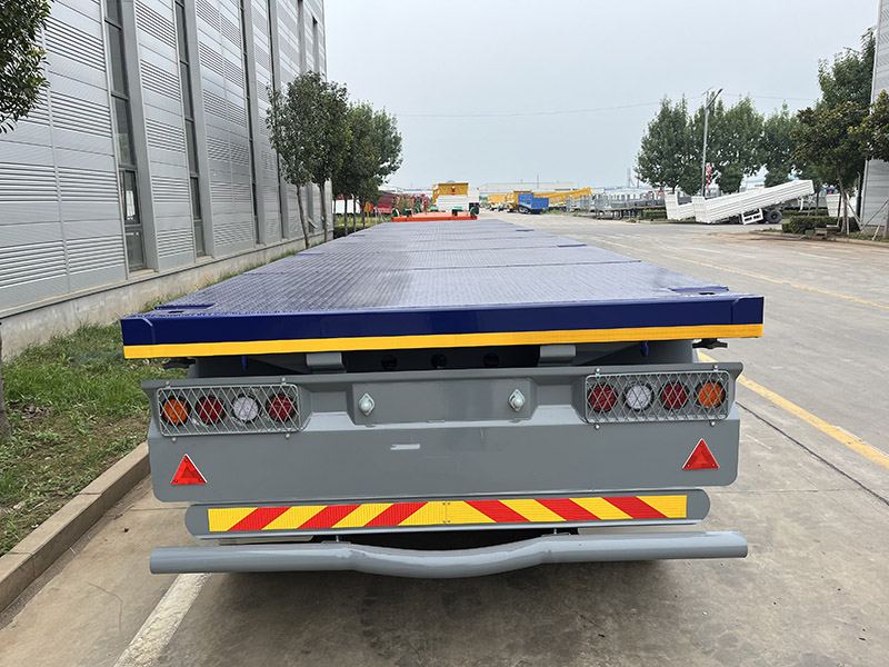 Remorque à plateau& Semi-remorque à plateau&Remorque à plateau à l'arrière avec suspension mécanique