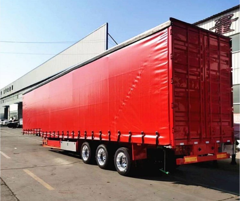 Semi-remorque à rideau latéral de 60 tonnes/fabricant de remorques à rideau/rideaux de remorque à vendre