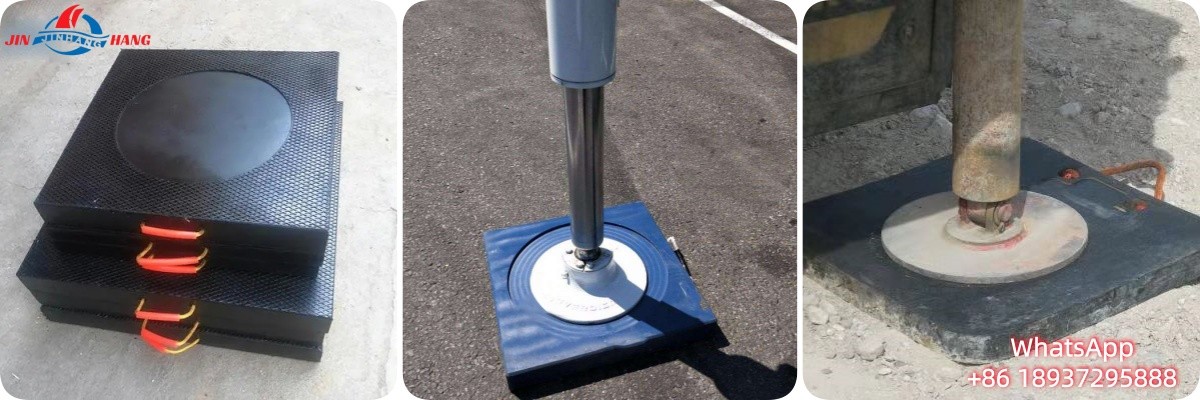 Polyethylene crane outrigger pads