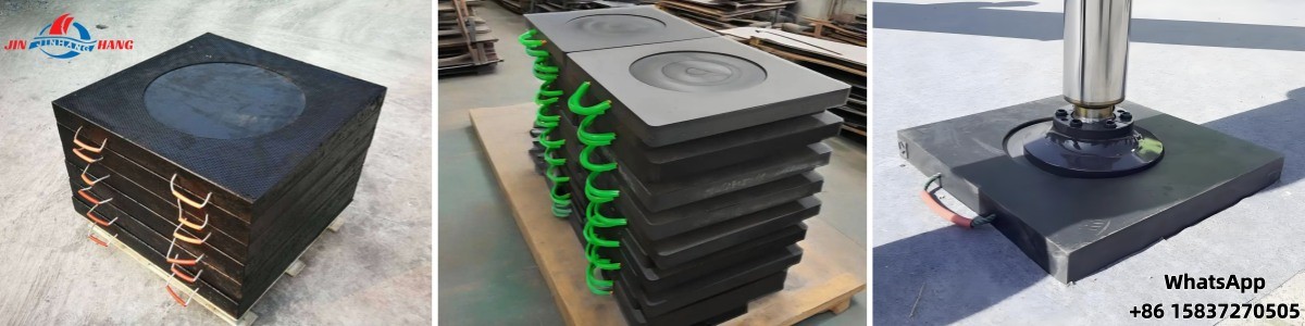 Polyethylene crane outrigger pads