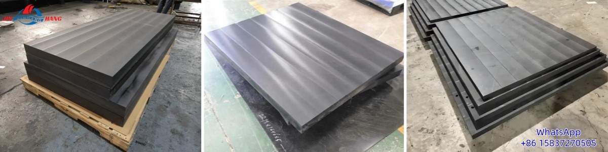 Boron-containing polyethylene plate