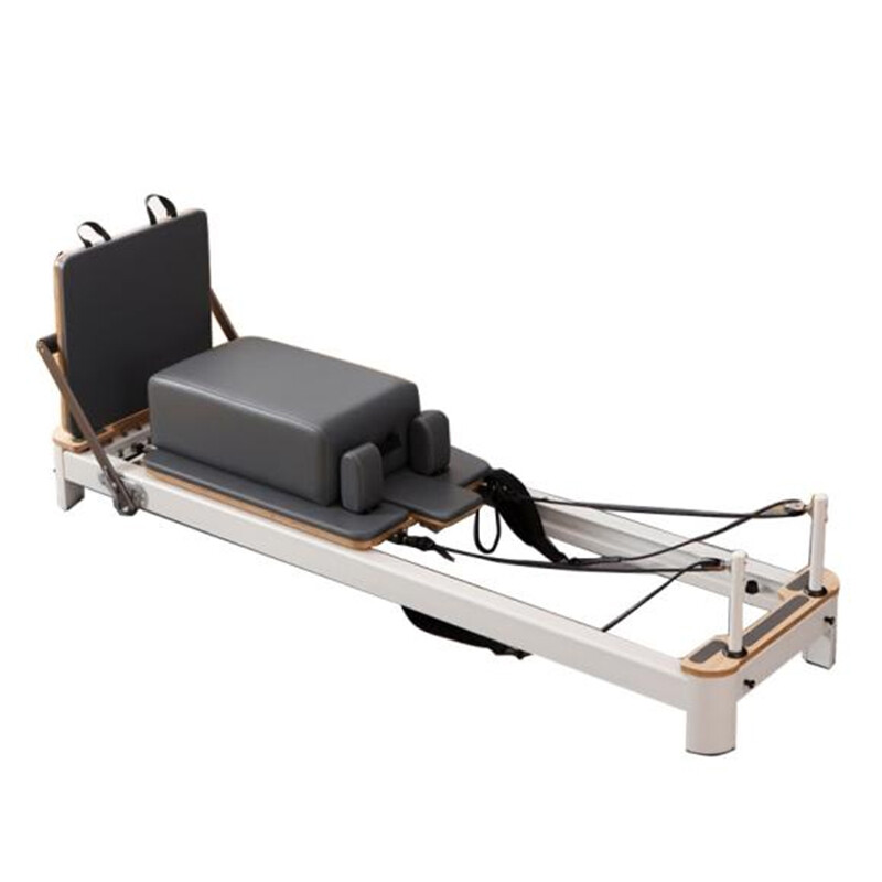 White Shorty Aluminum Pilates Reformer