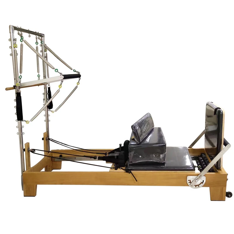 Pilates reformer Beech wood with Tower